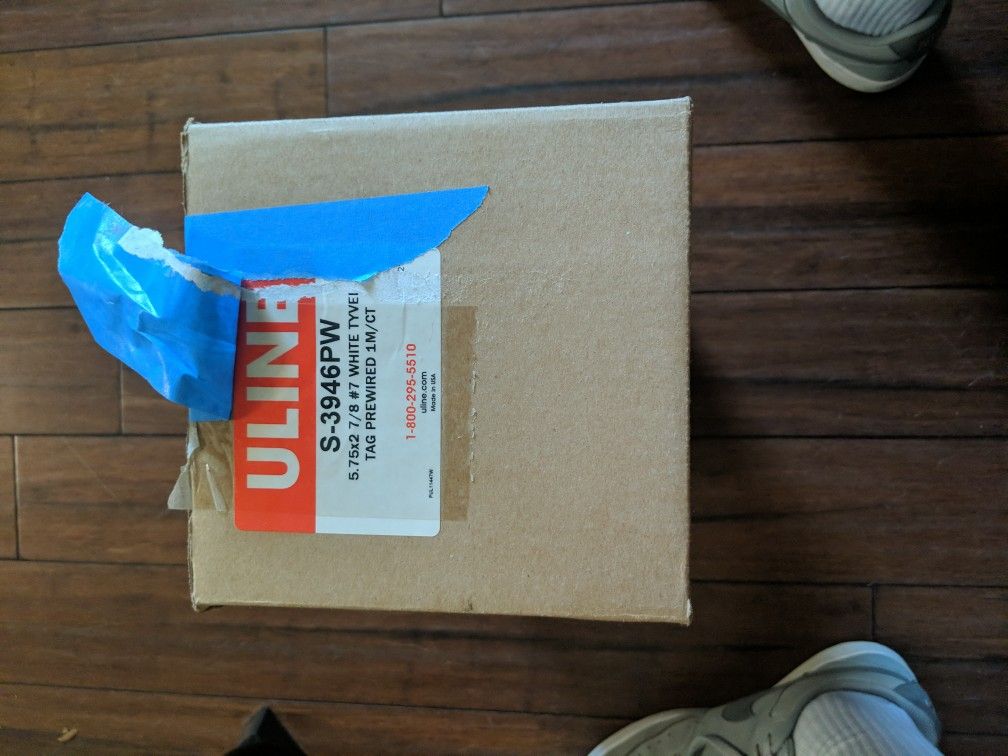 Uline Shipping Tags White