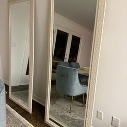 2 Full Length Rectangle Standing Mirrors
