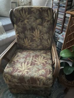 2 Swivel Wicker Rocking Chairs $100