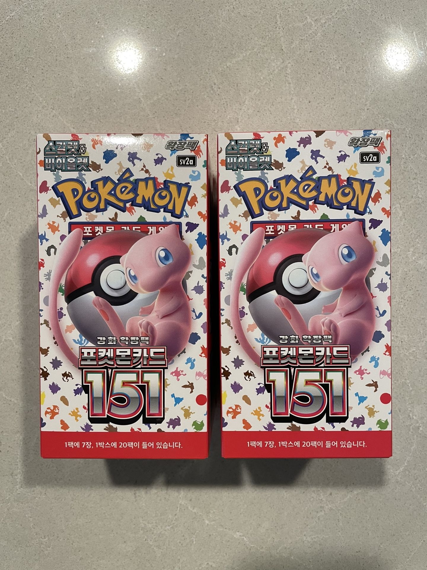 Scarlet Violet 151 Korean Booster Box *MINT SEALED* Pokémon Cards TCG Starters Charizard Blastoise Venusaur Pokemon sv2A