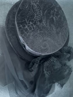 Victorian Faceless Ghost Halloween Mask With Hat