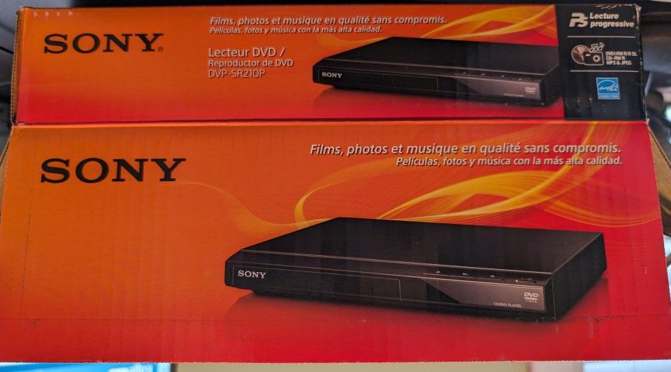 Sony DVP-SR210P DVD And CD Player, Brand New, Open Box