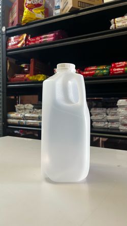 [12 Pack] Half Gallon Jugs Bottles (64 oz) with Tamper Evident White Caps – Great for Homemade Juices, Milk, Smoothies, Tea and Other Beverages