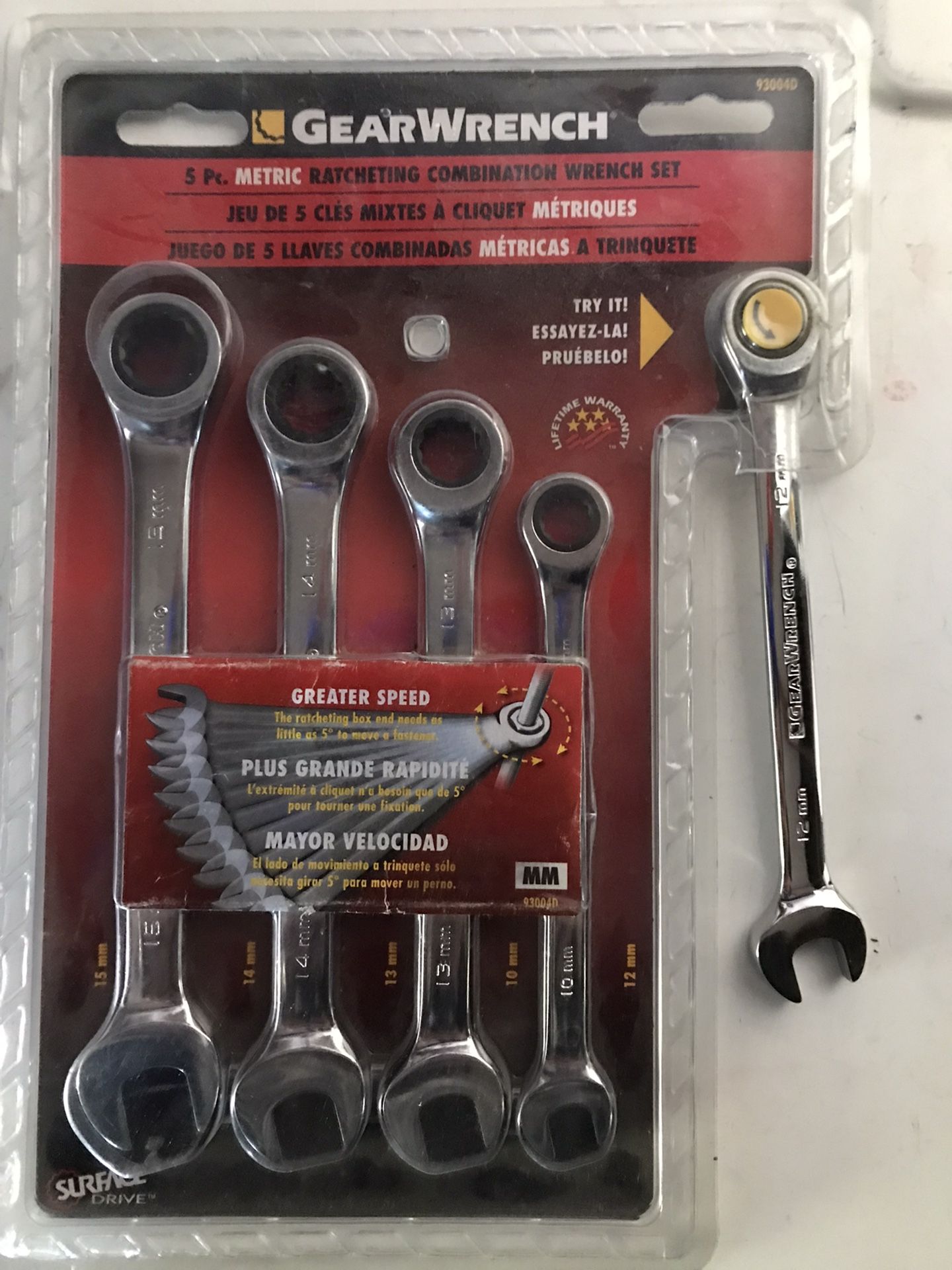 GEARWRENCH 5pc Ratcheting Set