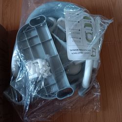 Toddlers Potty Training Toilet Seat Boys Girls, Kids Potty Training Seat Step Stool Ladder,Fedicelly Potty Chair (Gray/White)