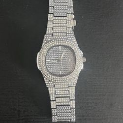 Moissanite Dimond Watch Fully Iced Out
