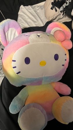 Sanrio Hello Kitty extra large rainbow plush