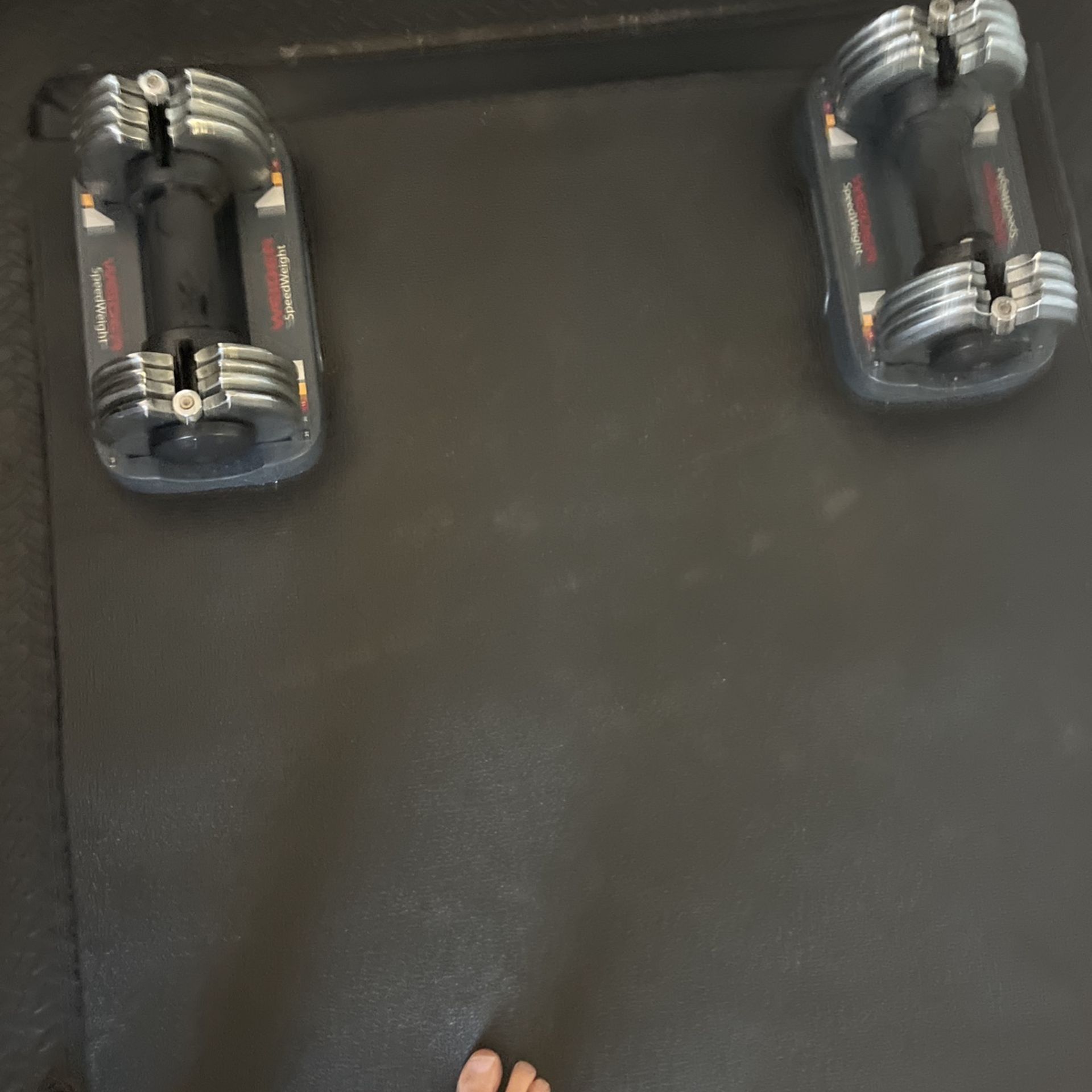 Adjustable dumbbells, Wieder speed weight 5 to 25 pounds five dumbbells in one