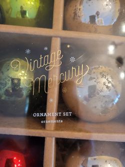 Pottery Barn Vintage Mercury Ornaments