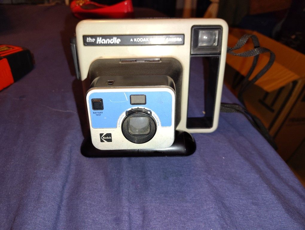 Kodak Instant Camera The Handle Vintage Polaroid Color Film Camera