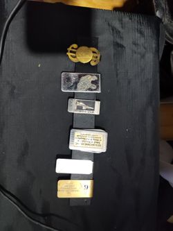 Two Vintage Metal Money Clips