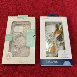 CA. 2 CASES FOR IPHONE 14 PRO. NOT USED. $10.00 FOR BOTH. 
