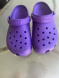 Purple Crocs