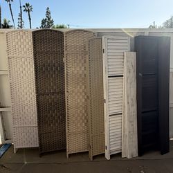 Room dividers / panel dividers