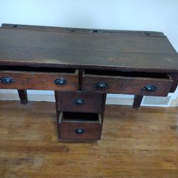 Two Person Unique Primitive/Antique Desk