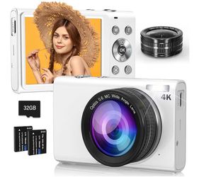 Brand New 4K Digital Camera with 32GB Card & 2 Batteries