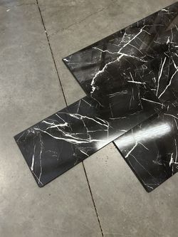 Luxury Vinyl Tile LVT Tile Flooring Black Marble Waterproof