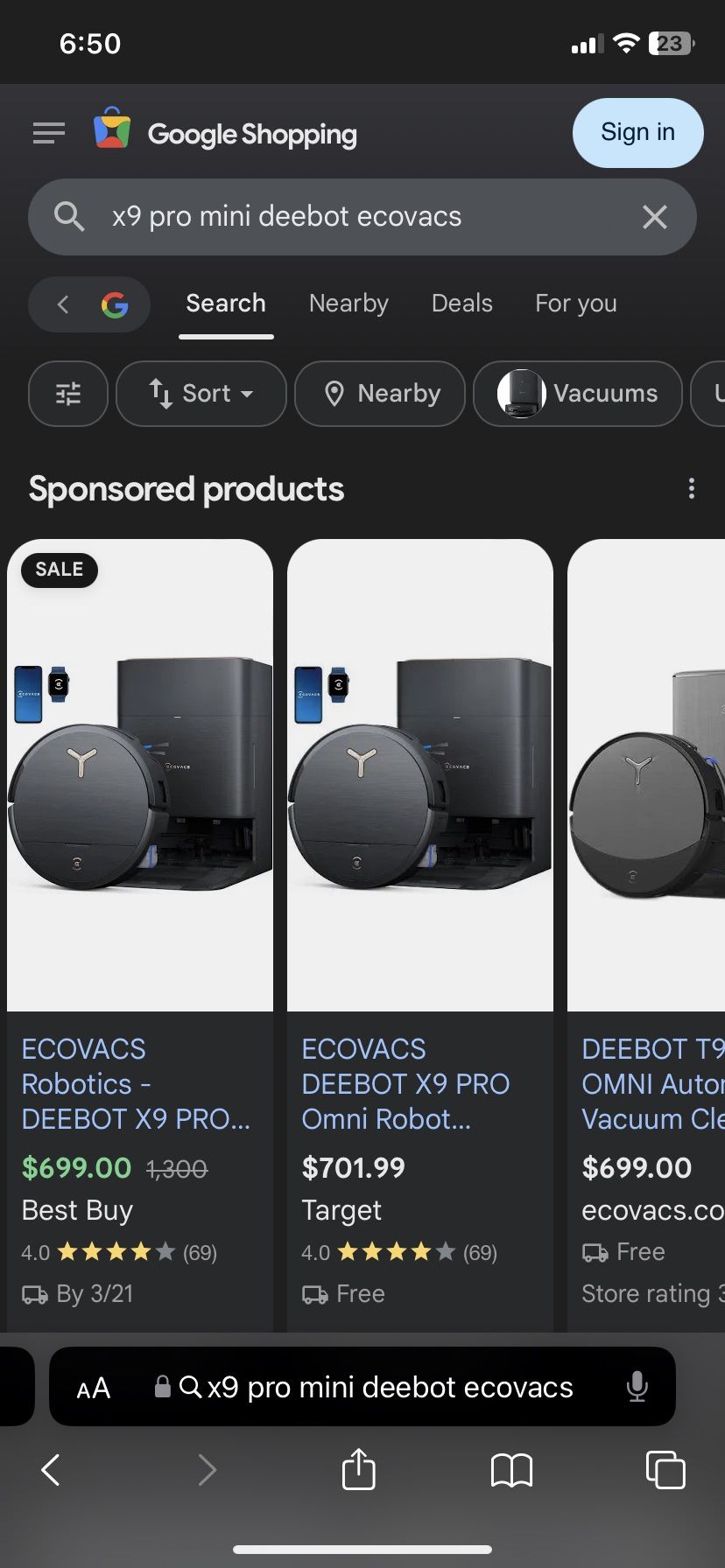 Ecovacs Robotics Deebot X9 Pro Omni Robot Vacuum And Moo