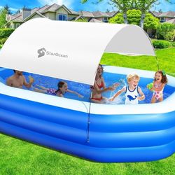 Inflatable Pool With Canopy