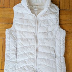 Thin Puffer Vest Off White