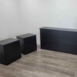 Dresser and 2 Nightstands ⚜️ Cómoda y 2 Mesitas de Noche 🚚[Fast-Delivery]💨