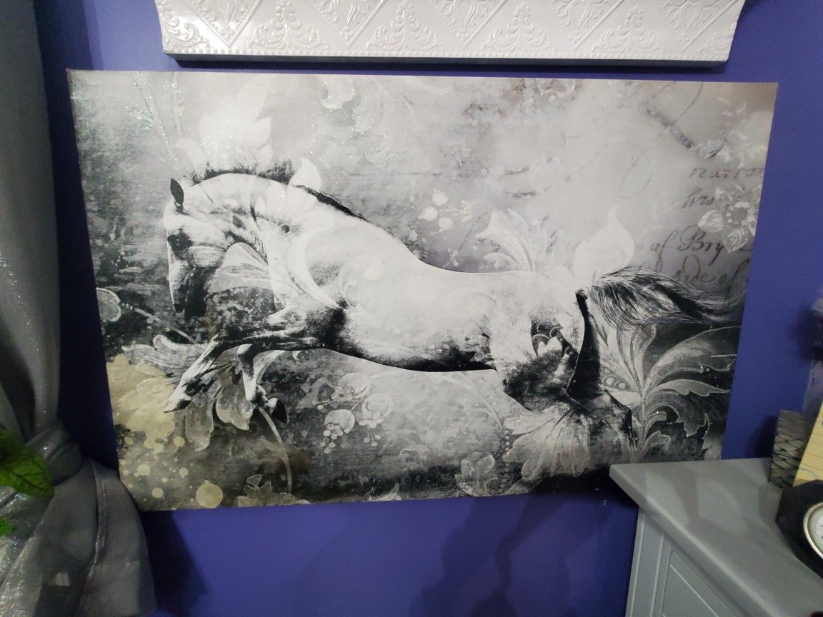 Canvas Horse Print