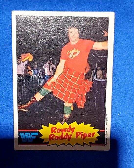 Htf Rowdy Roddy Piper Wrestling Trading Card