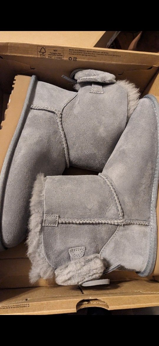 UGG Australia Uggs Womens Classic Mini Double Bow Boots 1103652 Size 6