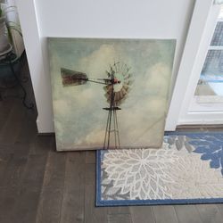 Windmill Canvas Wall Art