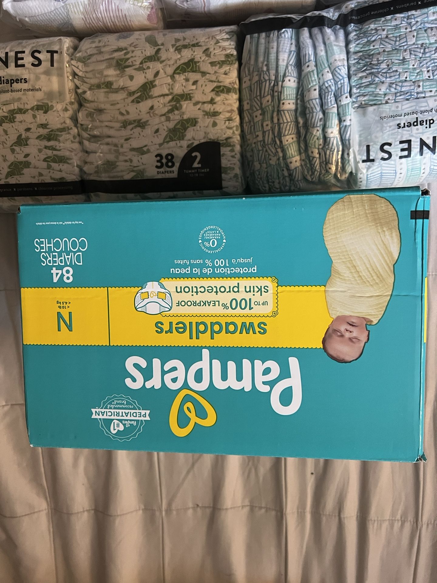 Diapers Size N , 1 & 2