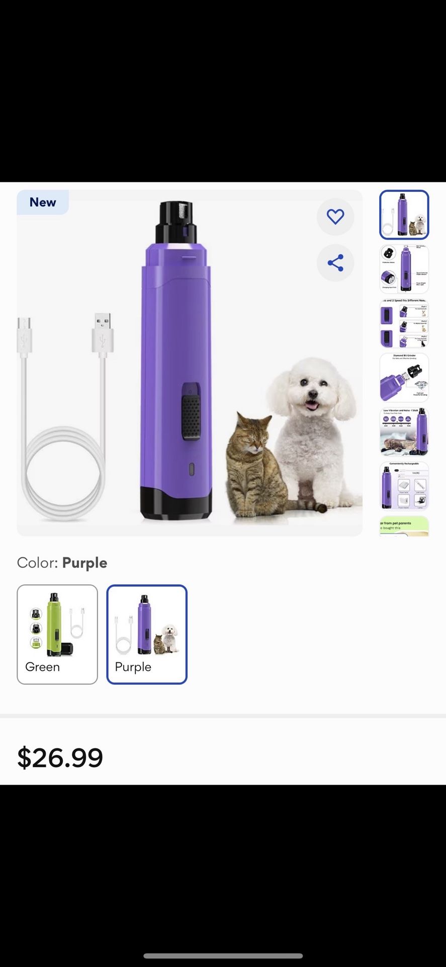 BRAND NEW DOD/CAT NAIL GRINDER