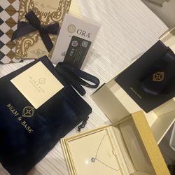 Silver Moissanite Necklace 