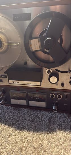 Vintage TEAC A-4010S Reel-to-Reel Tape Recorder – Wood Cabinet
