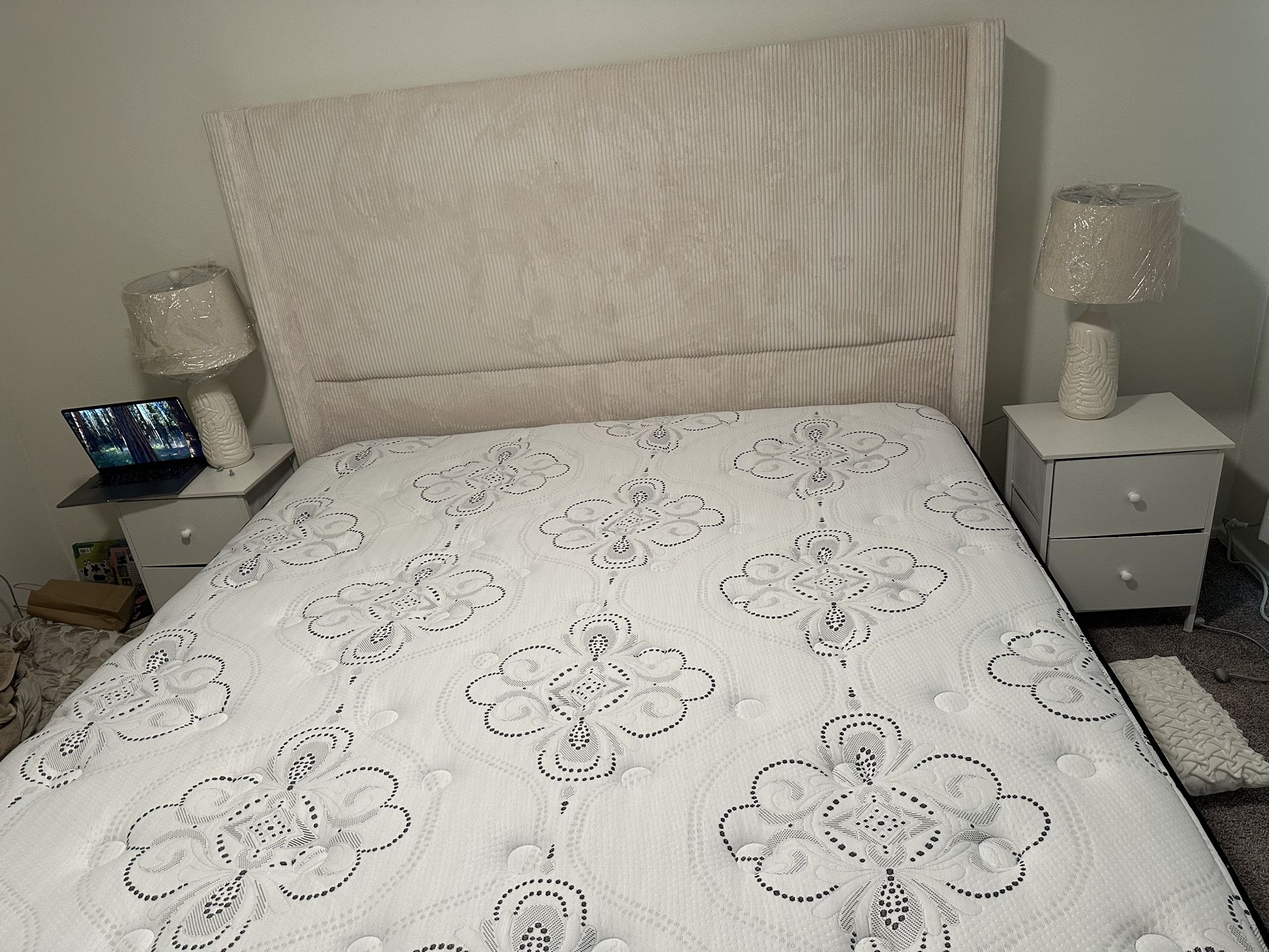King Mattress with bed frame