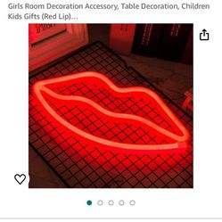 Red AND Blue LED Lip Sign