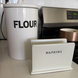 Flour and napkin Holder