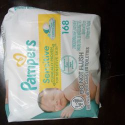 Pampers Sensitive Wipes 168 Pack