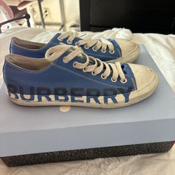 Used Blue Burberry Shoes