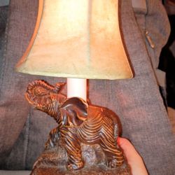 Antique Elephant Lamp 