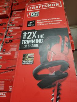 NEW Craftsman V60 Battery Hedge Trimmer