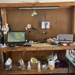 Custom made Wood work/tool bench heavy duty