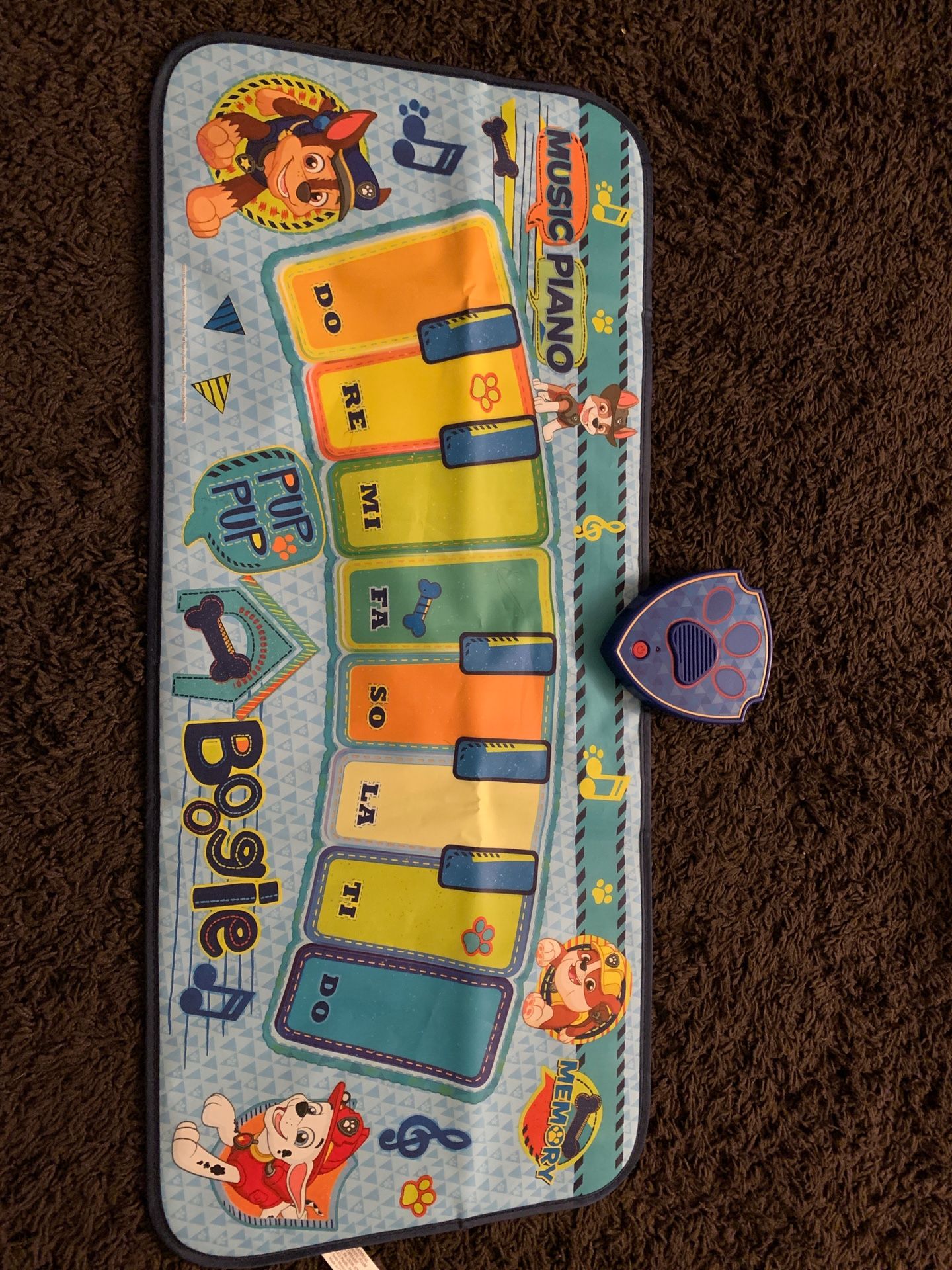 Paw patrol piano toy