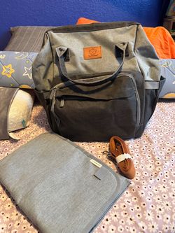 KeaBabies Diaper Bag Backpack with Changing Mat
