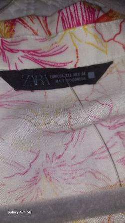 Zara White Maxi Dress  Floral Print