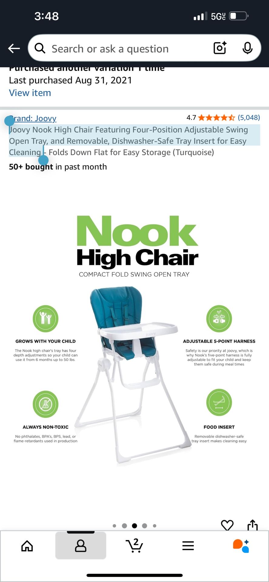 Joovy Nook High Chair