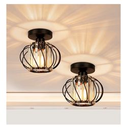 New In Box Set Of Two Chandeliers, Light Fixture Lamp, Dark Bronze