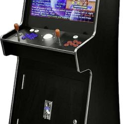 New Two Player 32"Screen Stand Up Arcade With 4600 Games And Light Guns