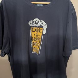 Peace , Love , Hoppiness Shirt Pre Owned Size 2XL