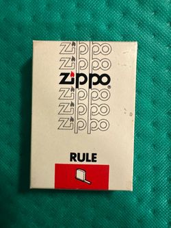 Vintage Zippo tape measure original box/papers