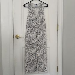 Linen Floral Dress